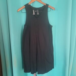 GAP Black Mini Dress Size M 100% Cotton 36" W 23" L Has 2 Pockets